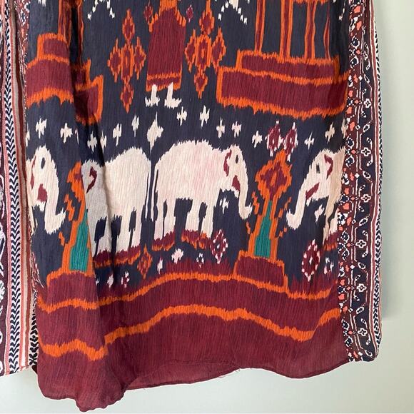 Calypso St Barth Silk Elephant Ikat Mini Dress - Picture 4 of 10